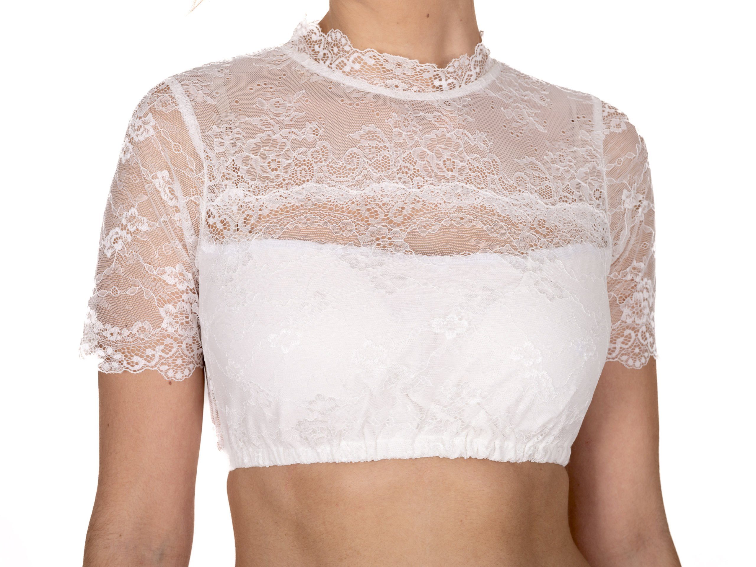 Dirndlbluse Dirndlbluse Katharina natur-weiß