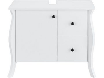 loft24 Waschbeckenunterschrank Lucinda Badezimmer Unterschrank, 1 Tür, 2 Schubladen, Breite 67,5 cm