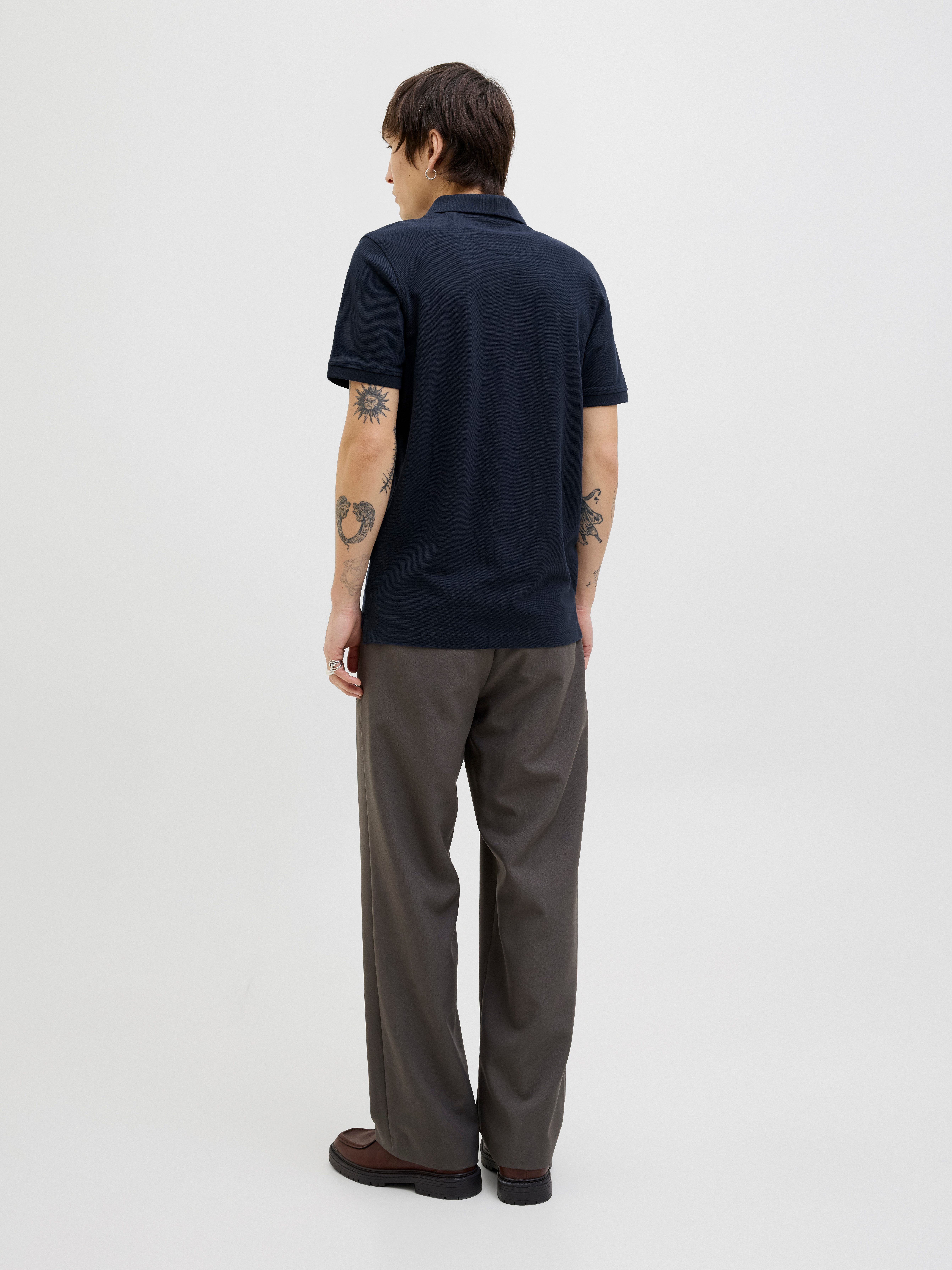 Jack & Jones Poloshirt JJEPAULOS POLO SS NOOS Baumwolle, slim fit