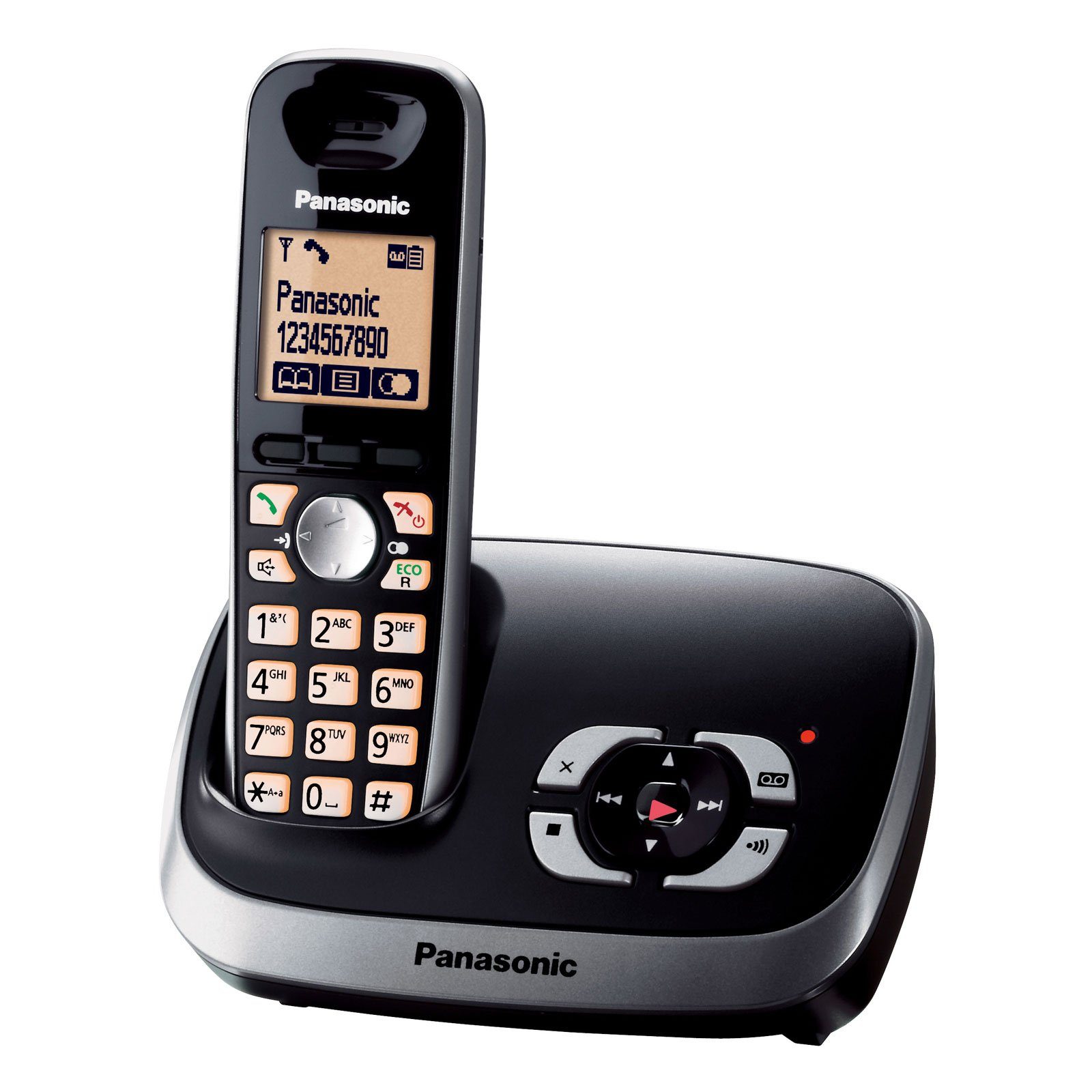 Panasonic KX-TG 6521 Schnurloses Anrufbeantworter) DECT-Telefon (mit