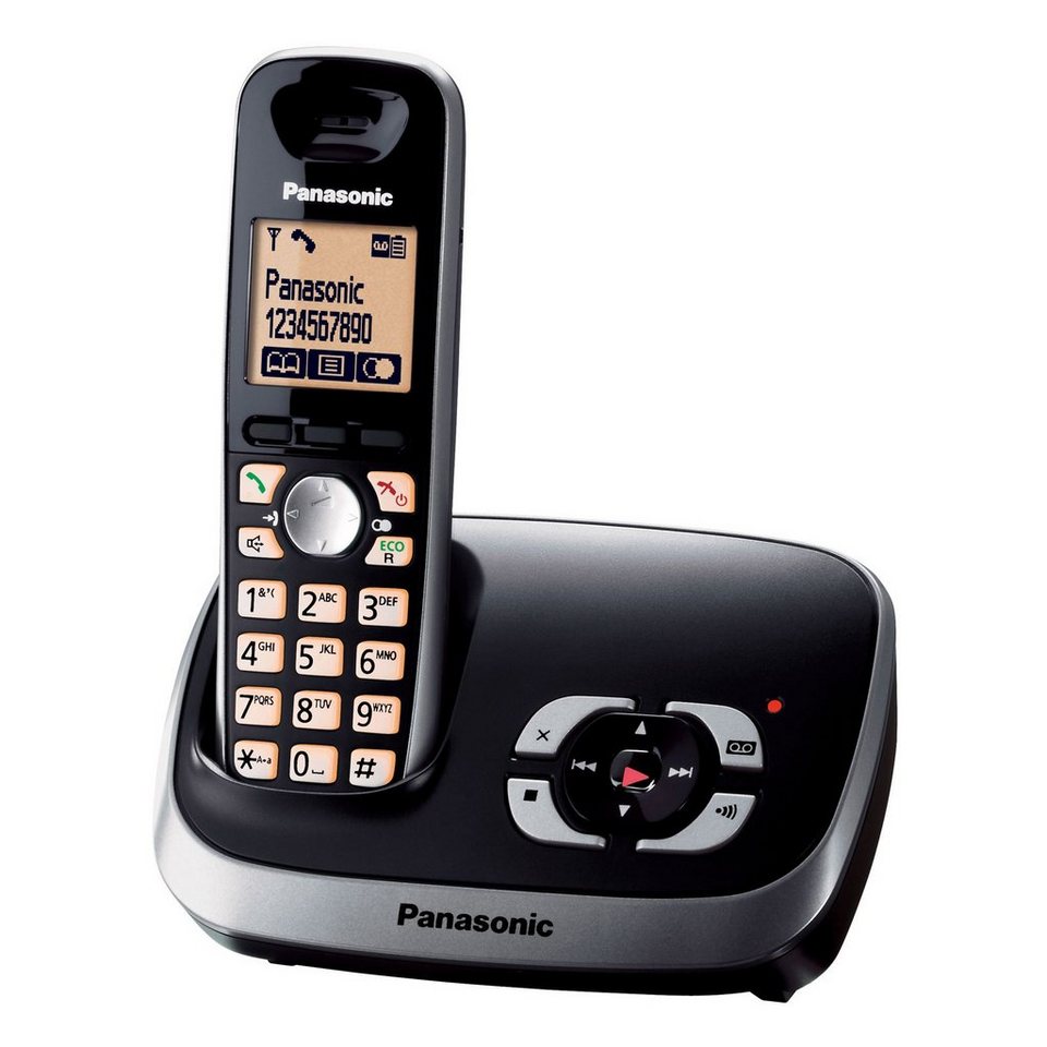 Panasonic KX-TG 6521 Schnurloses DECT-Telefon (mit Anrufbeantworter)