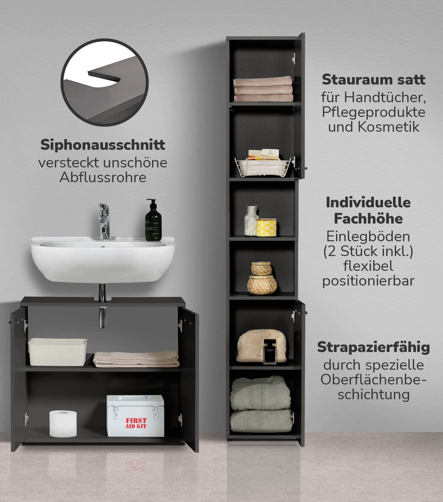 mokebo Badmöbel-Set Der Steuermann, (2-teilig), Unterschrank günstig online kaufen