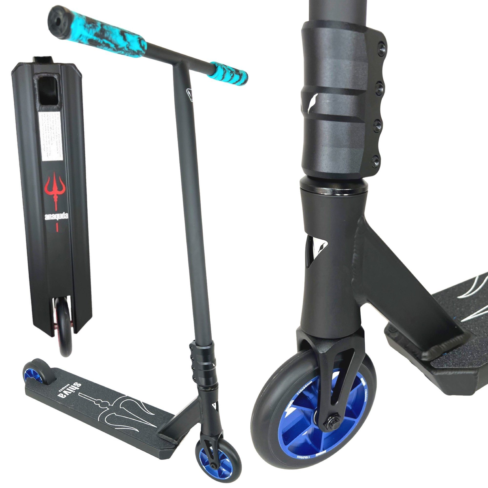 Anaquda Stuntscooter »Anaquda Shiva StuntScooter H=89cm Schwarz/Blau