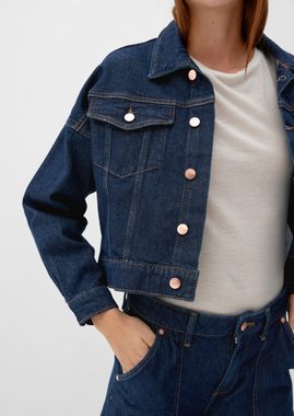 QS Outdoorjacke Denimjacke im Boxy-Stil