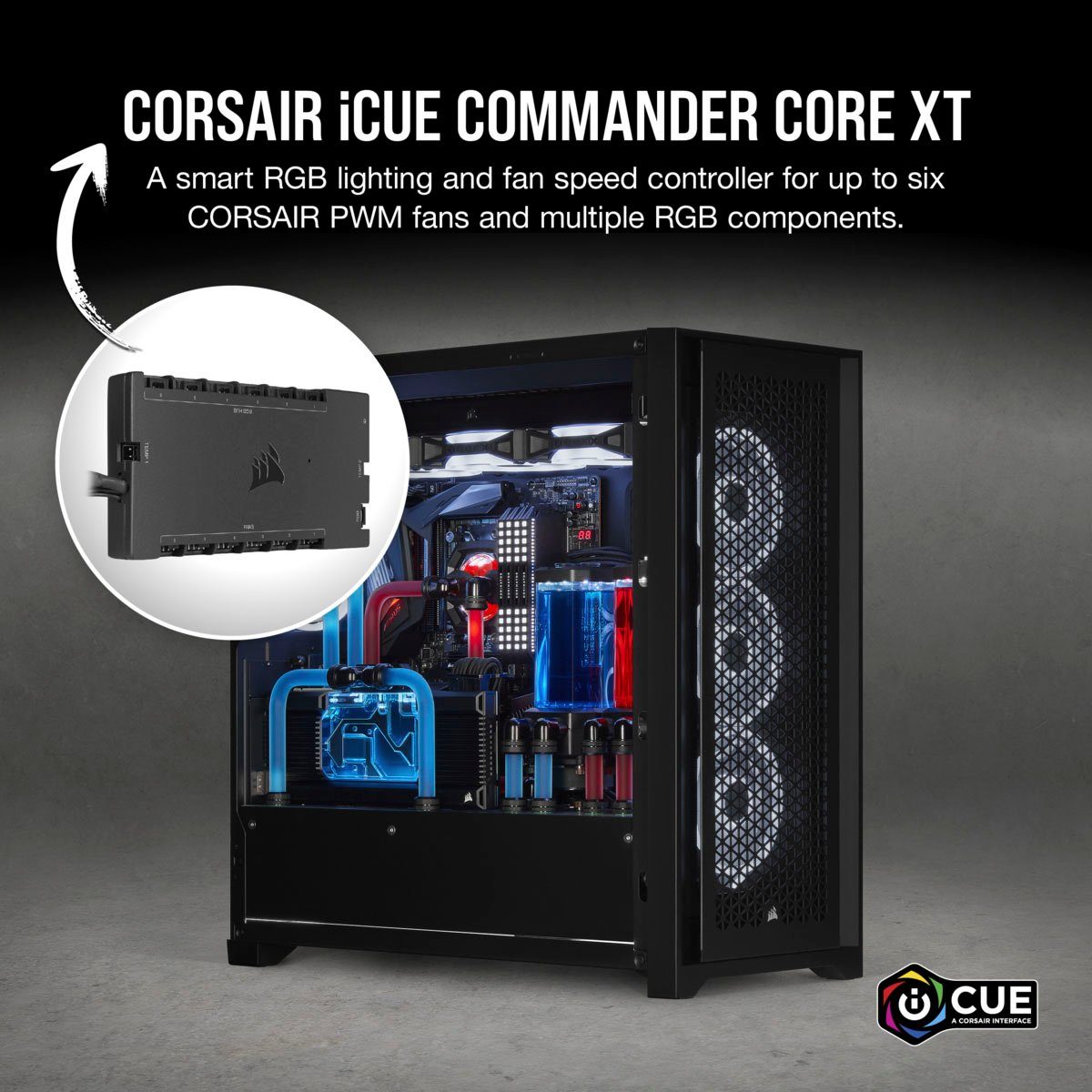 Corsair PC-Gehäuse iCUE COMMANDER CORE St) (1 XT