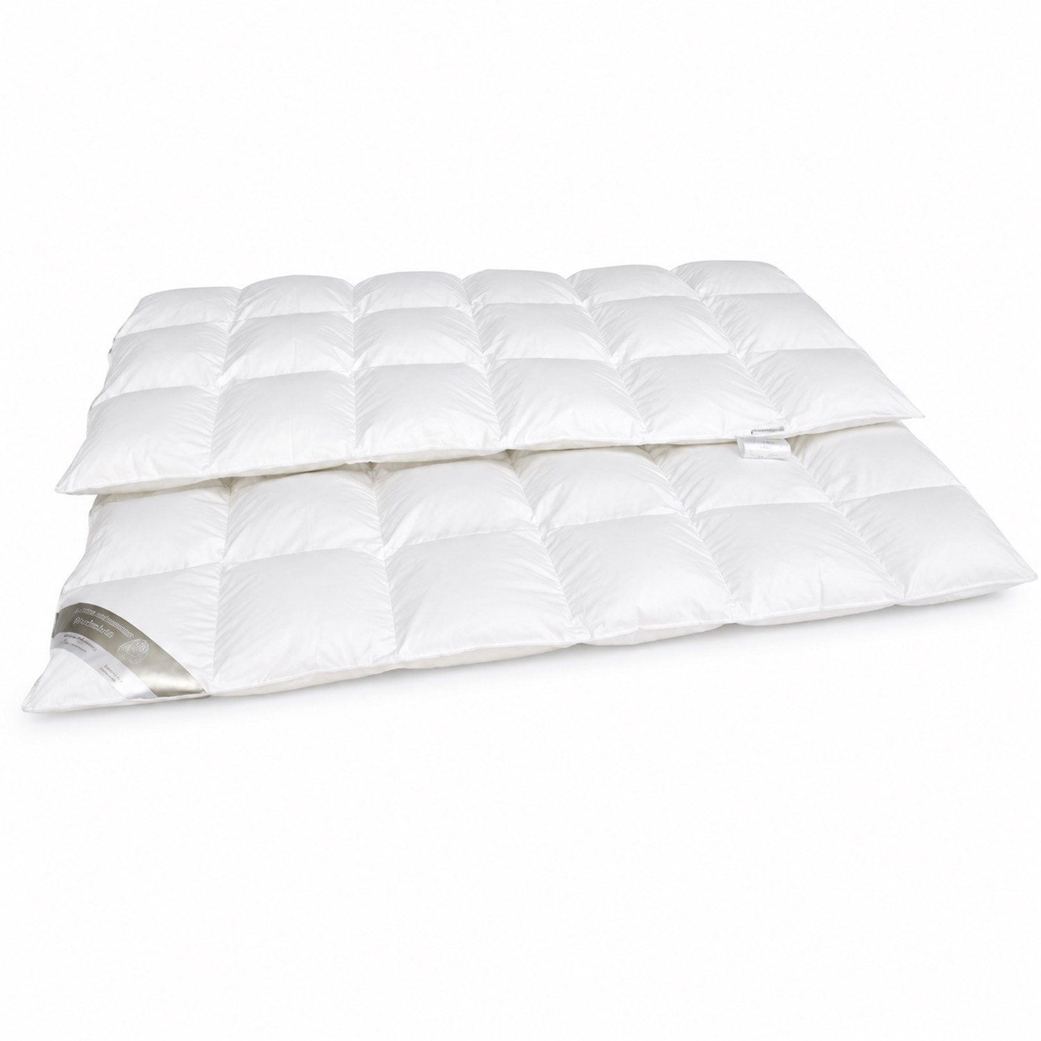 Betten Hofmann 4-Jahreszeitenbett Betten Hofmann Premium Ganzjahres Daunendecke Kassette 6x8 155x200 cm, Füllung: 100% Gänsedaunen, Bezug: 100% Baumwolle