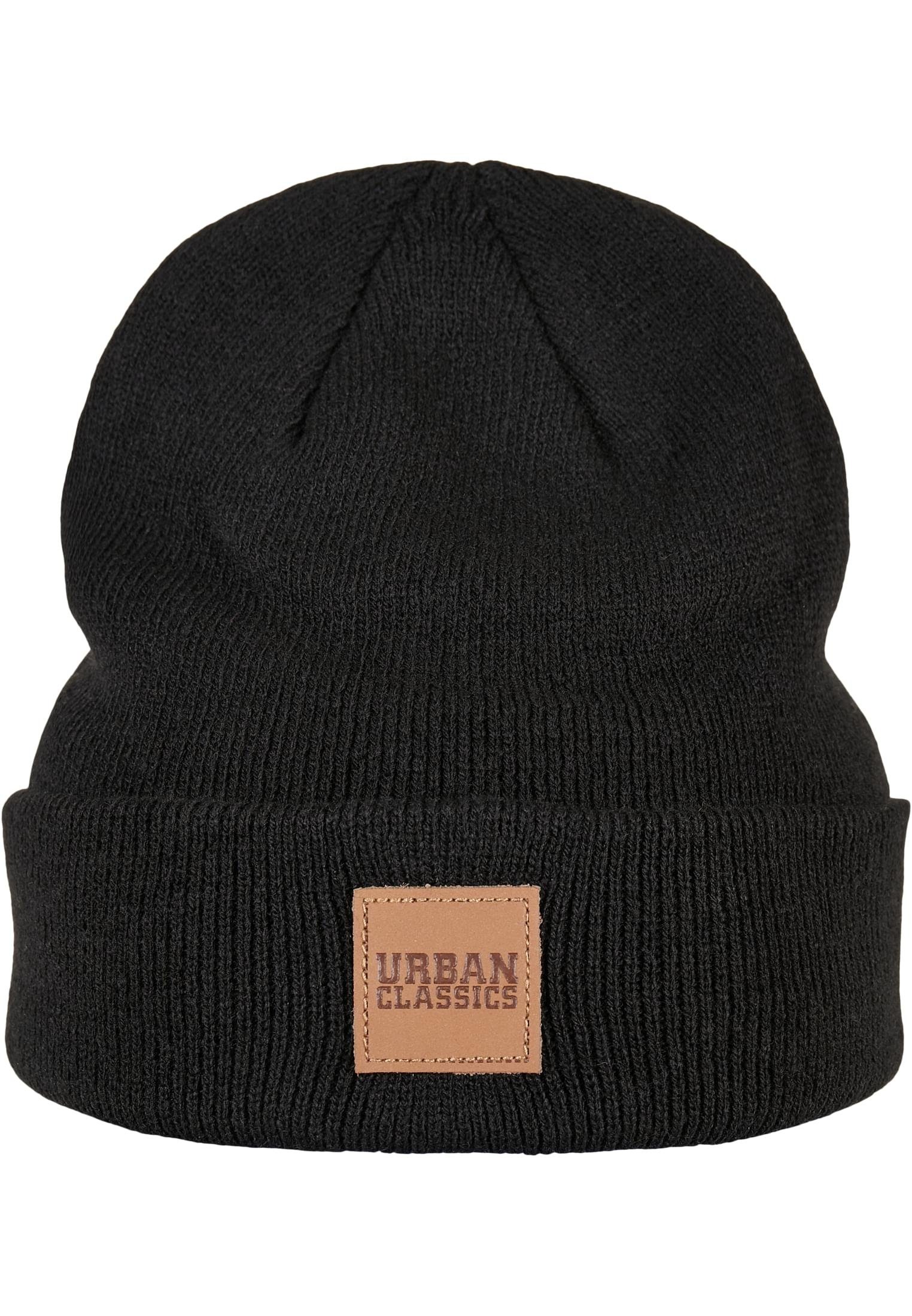 URBAN CLASSICS (1-St) Beanie grey Kids 2-Pack Beanie Logopatch Damen black