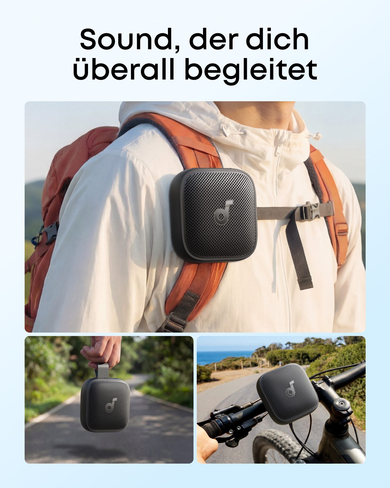 Anker soundcore Boom Go 3i by Anker Portable-Lautsprecher (AAC, SBC, Bluetooth V6.0, 15 W, 24h Akku, BassUp 2.0, Notfallladung, RGB Lichtshow, IP68 wasserdichte – Bild 4 von 5