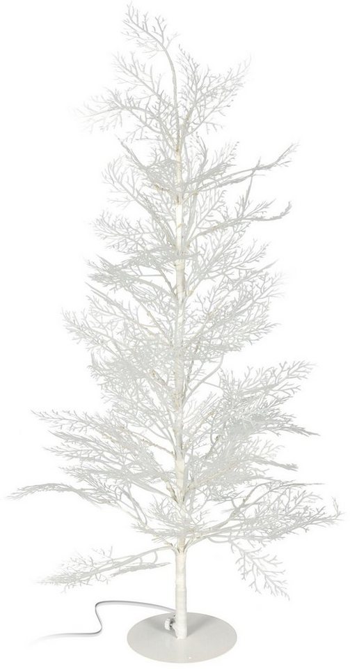 SELF IMPORT AGENCIES LED Baum A820, LED fest integriert, Warmweiß, 58 LED´s  Warmweiß Farbe: Weiß / Transparent Höhe: 90cm