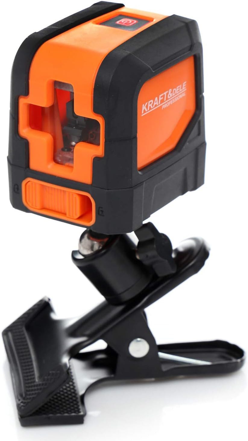 Kraft&Dele Linienlaser Kreuzlaser Kreuz-Linienlaser Baulaser Querlinienlaser 15m Rote Diode, (3 St)