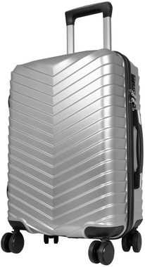 Trendyshop365 Trolleyset Koffer Set Meran, 5 Farben, 4 Rollen, (Hartschale, 3 tlg), Polycarbonat, TSA-Schloss, Carbon-Look, Zwillingsrollen