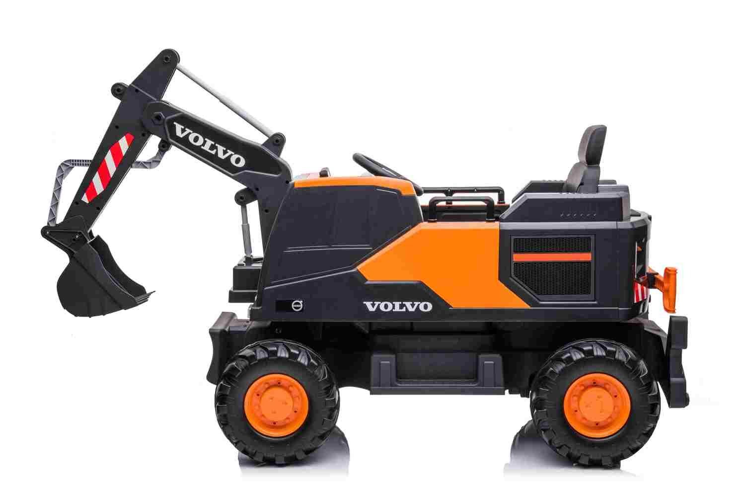 Bagger Kinderfahrzeug Volvo Elektrofahrzeug Kinderbagger Elektro-Kinderbagger Orange BoGi