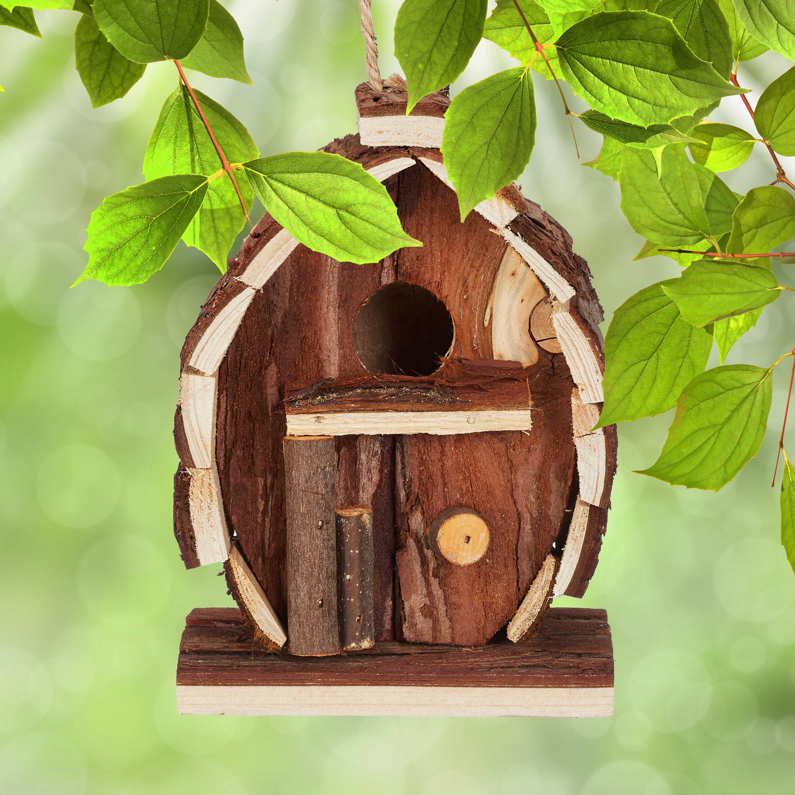 relaxdays Vogelhaus Uriges Deko Vogelhaus günstig online kaufen