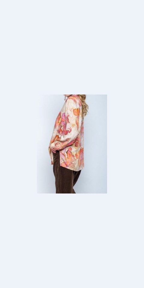 Emily Van Den Bergh Hemdbluse Bluse EMILY VAN DEN BERGH sand multi