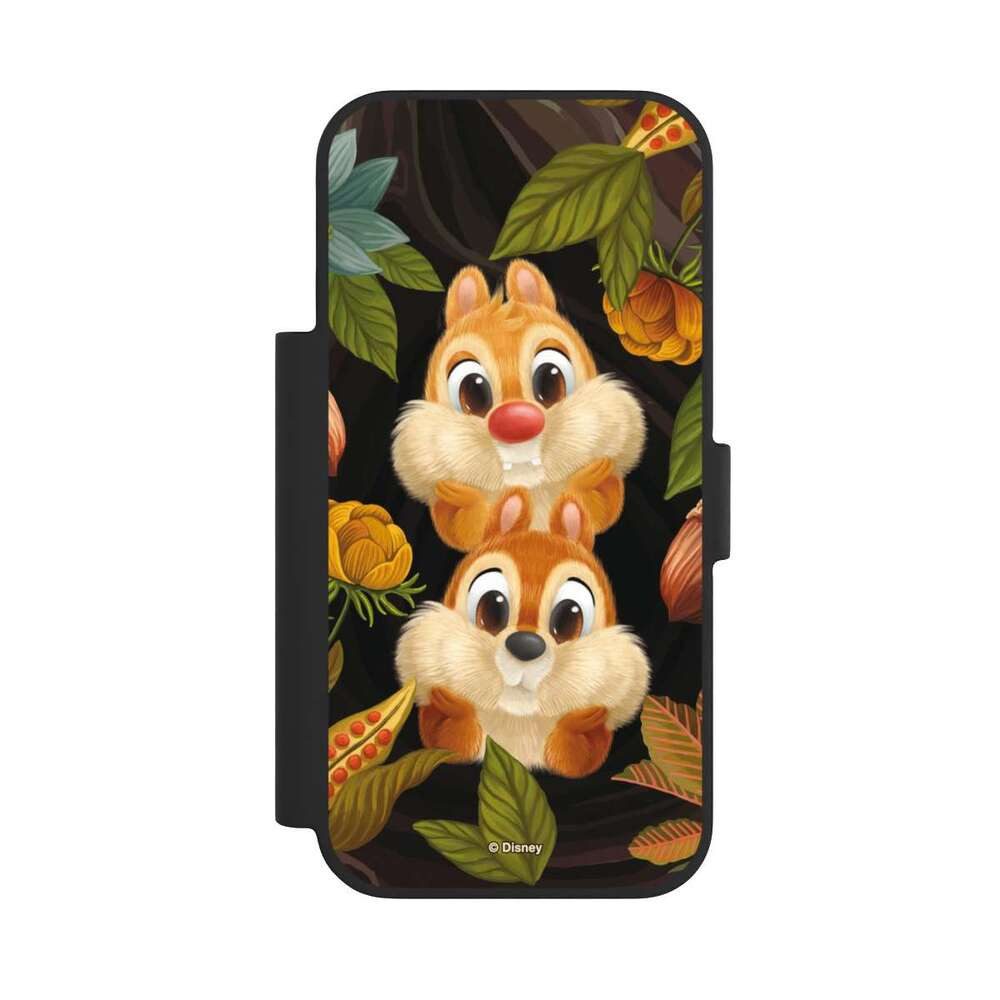 NIVOCASE Handyhülle Disney Chip und Chap Offizielles Lizenzprodukt Chip and Chap, Apple iPhone 17 Pro Klapphülle Handyhülle aus Kunst Leder
