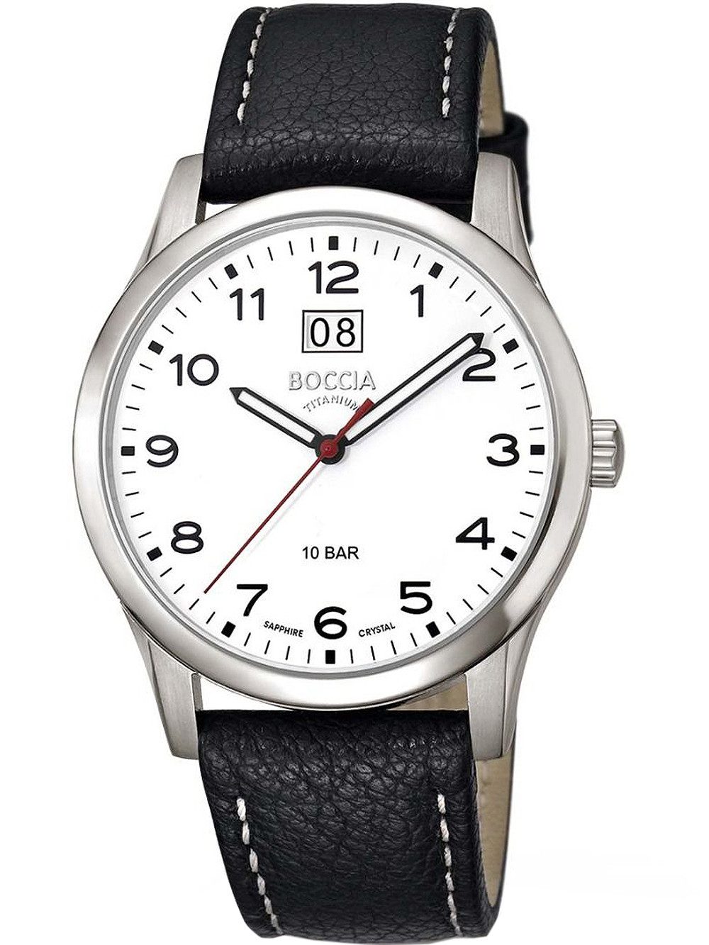 Quarzuhr Boccia 3580-05 Herrenuhr Titanium 41mm 10ATM Boccia 3580-05 Herrenuhr Titanium 41mm 10ATM