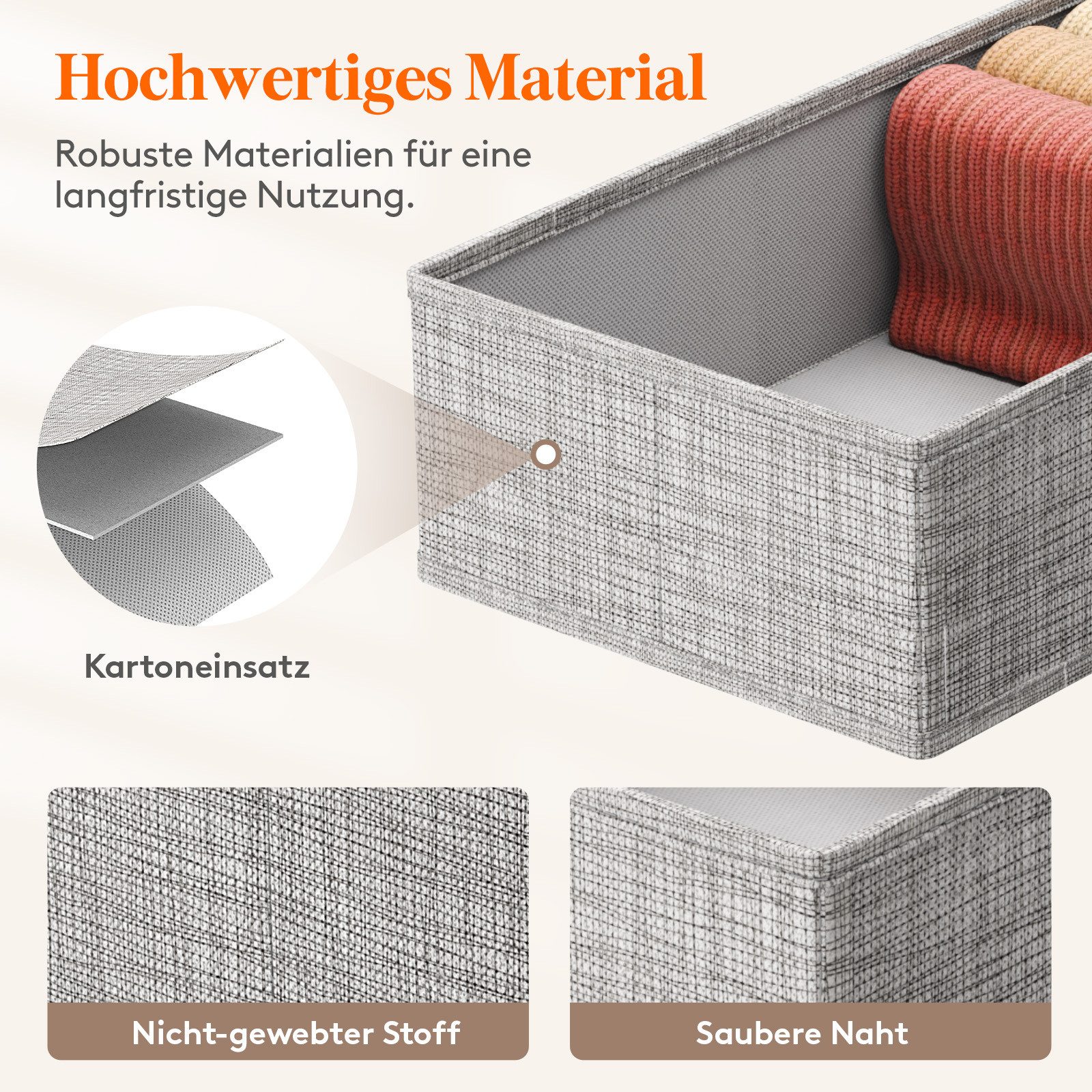 Lifewit Aufbewahrungsdose Schubladen Organizer, Kleiderschrank Organizer, Schrank Organizer und. (12 St) – Bild 4 von 5