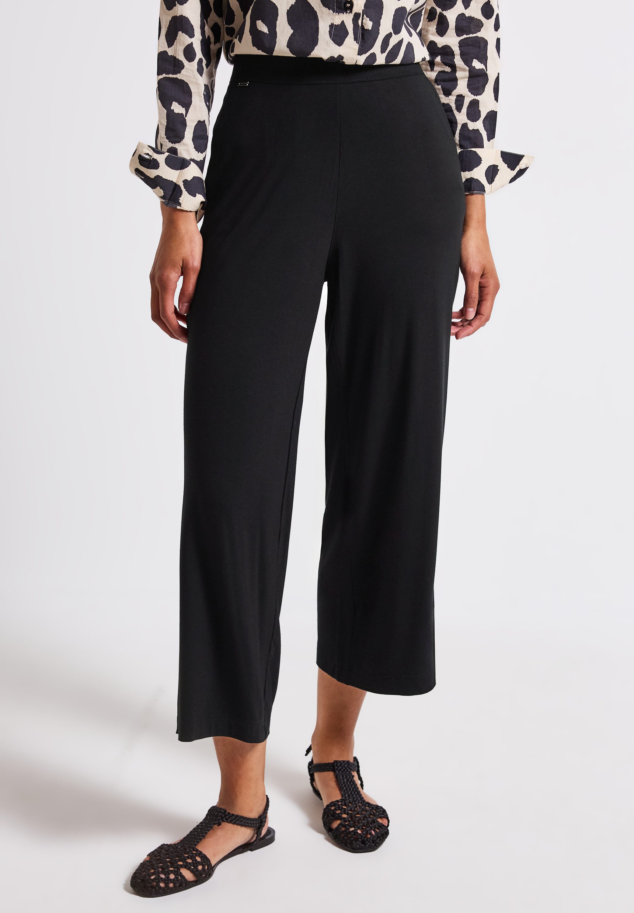 STREET ONE Stoffhose Jersey Stoffhose mit günstig online kaufen