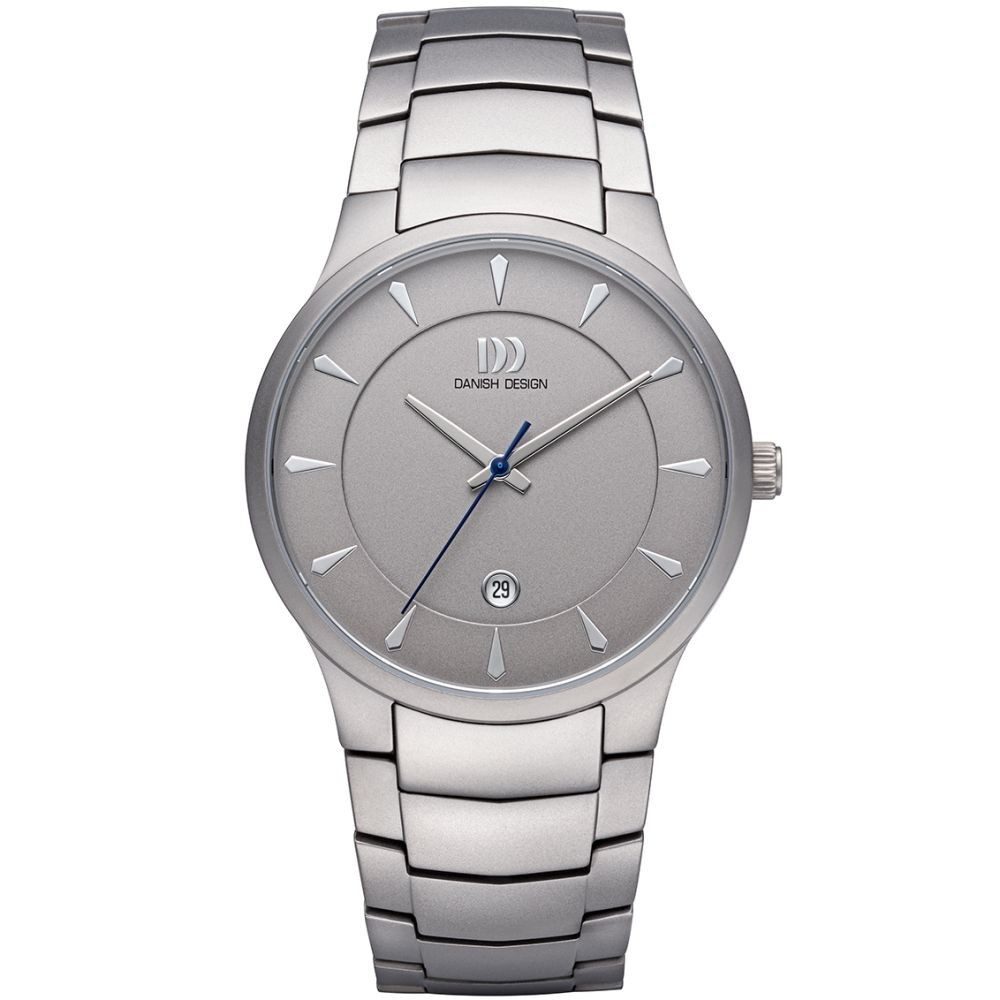 Danish Design Titanuhr DANISH DESIGN Herren Armbanduhr BOGÖ IQ64Q1275 grau D. 39 mm Titanband