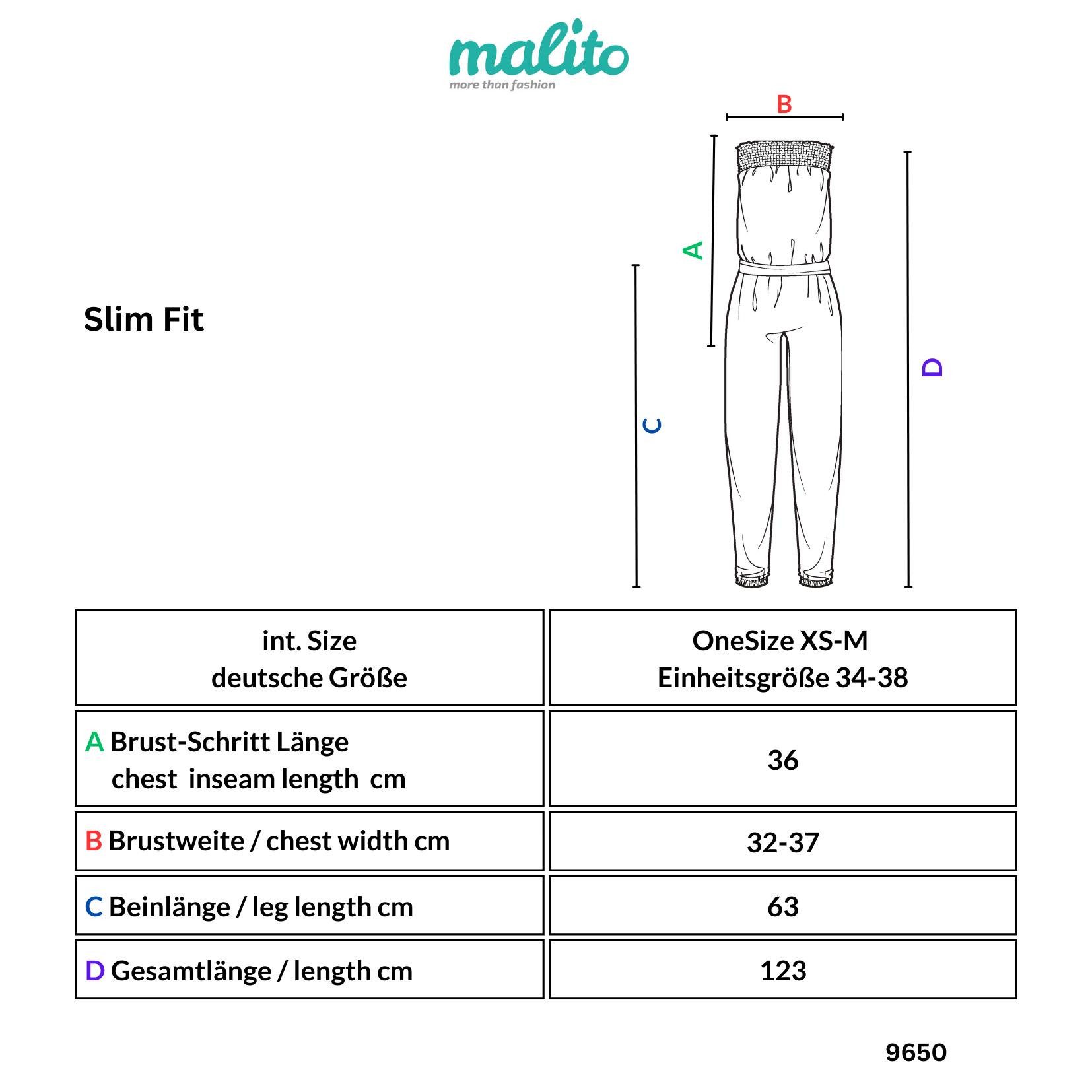malito more than fashion Jumpsuit malito Damen Einteiler im Marine Design, Overall mit Gürtel, Jumpsui Marine Design Einheitsgröße – Bild 5 von 5