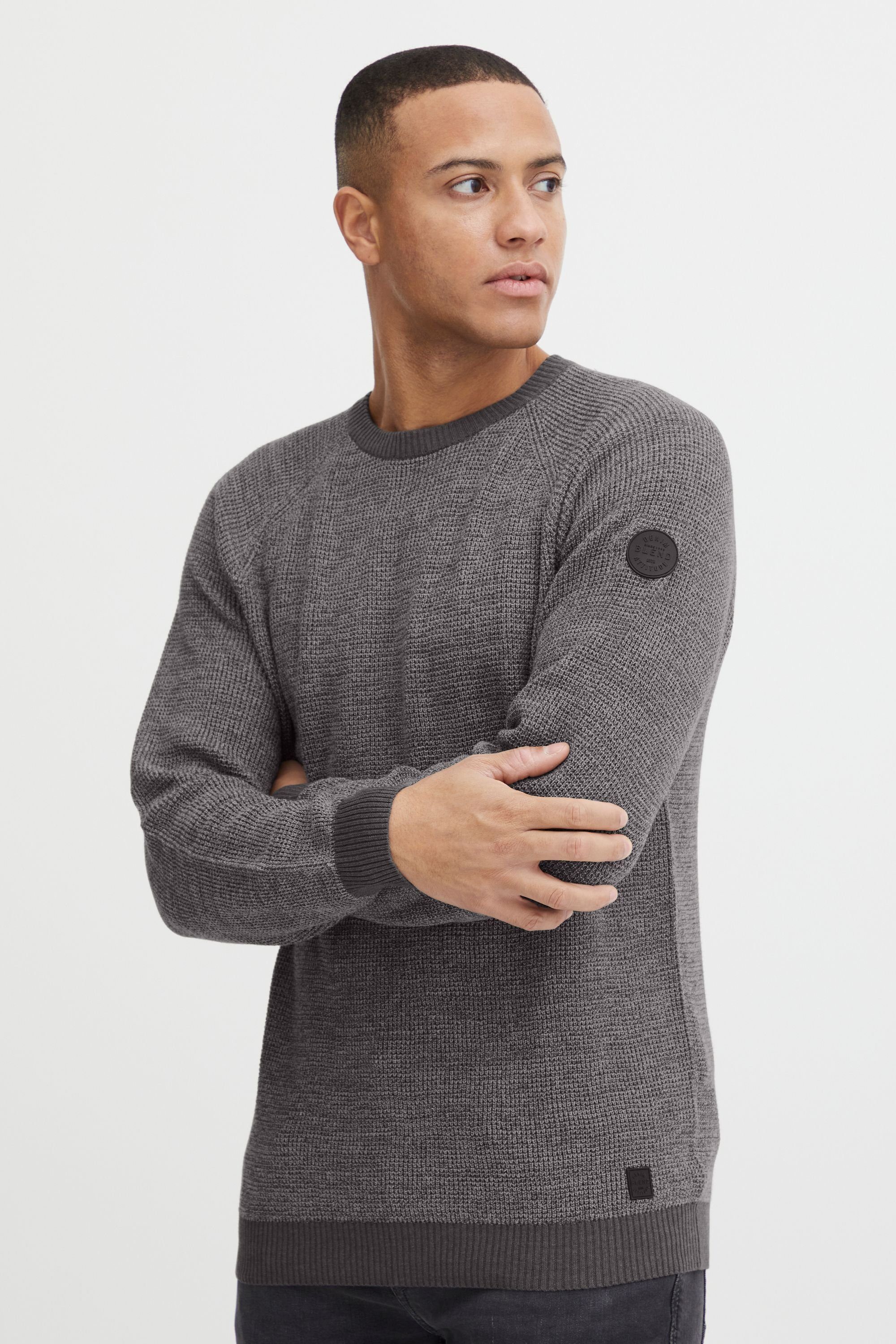 Blend Strickpullover BHComen Stilvoller Feinstrick-Pullover mit Rundhalsaus günstig online kaufen