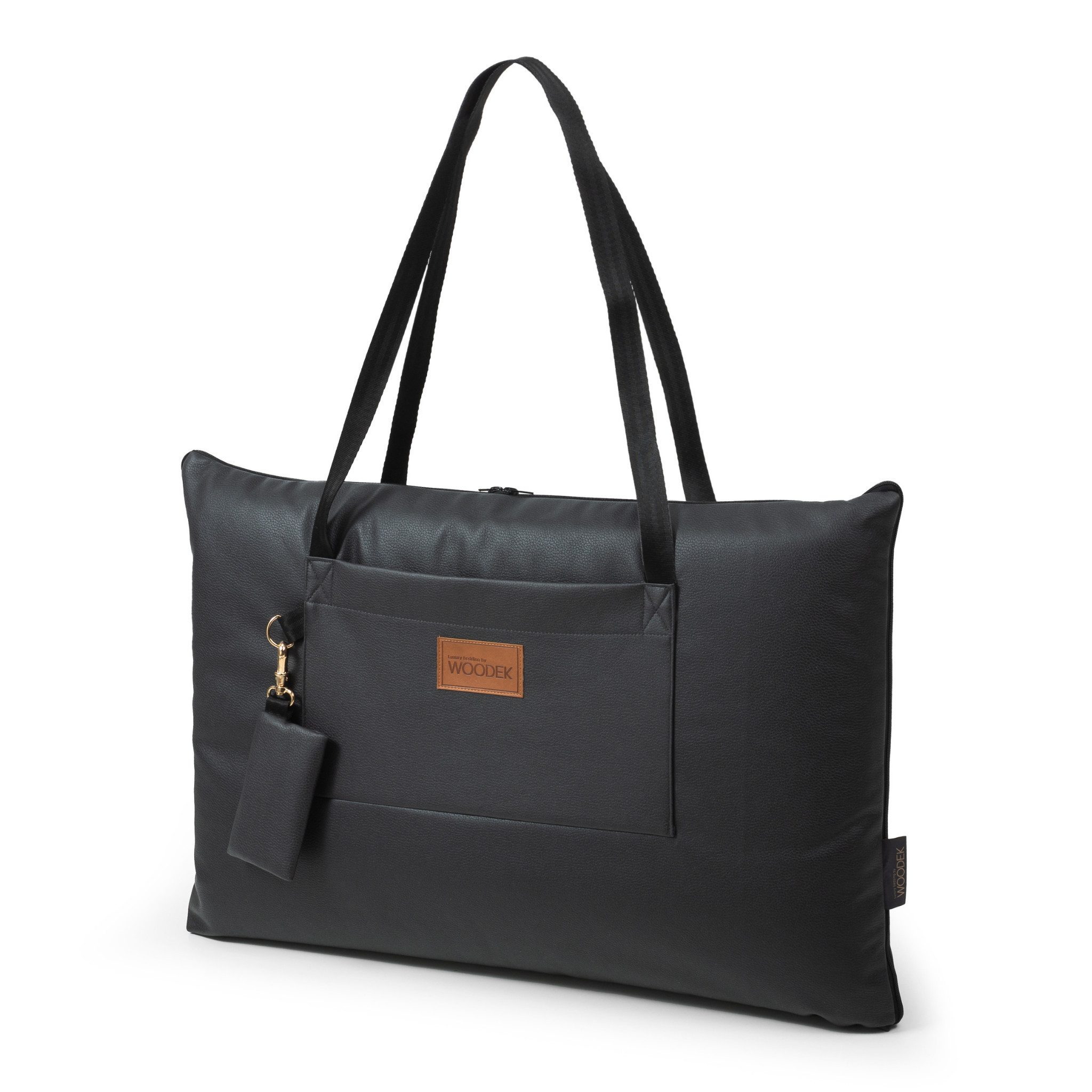 Woodek Design Tiertransporttasche schwarze Haustierdecke für Katzen und Hunde, hergestellt in der EU, vielseitige Haustiermatratze, L 95 x B 75 x H 7 cm