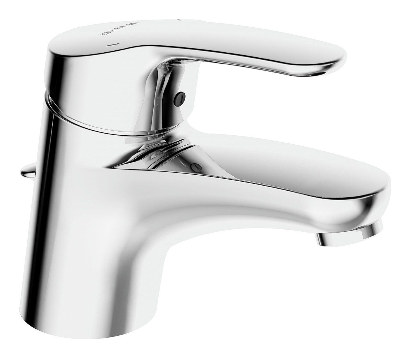 HANSA Waschtischarmatur Hansamix Einhand-Einlochbatterie Wasserspararmatur nach DIN EN 817 Ausladung