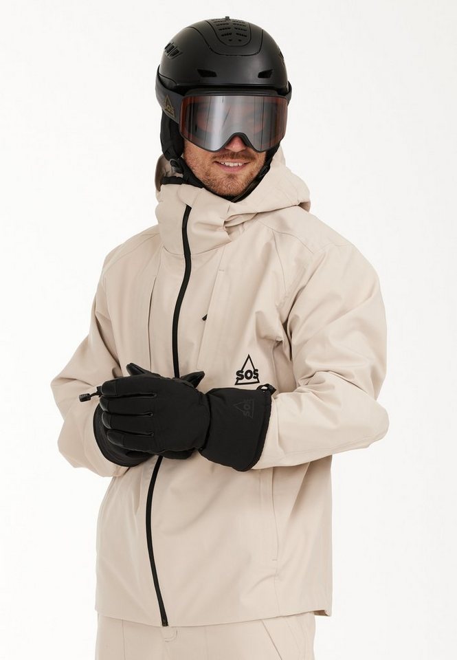 SOS Skijacke Alta mit praktischer Skipasstasche, Wasserabweisende,  atmungsaktive Membran schützt vor Nässe