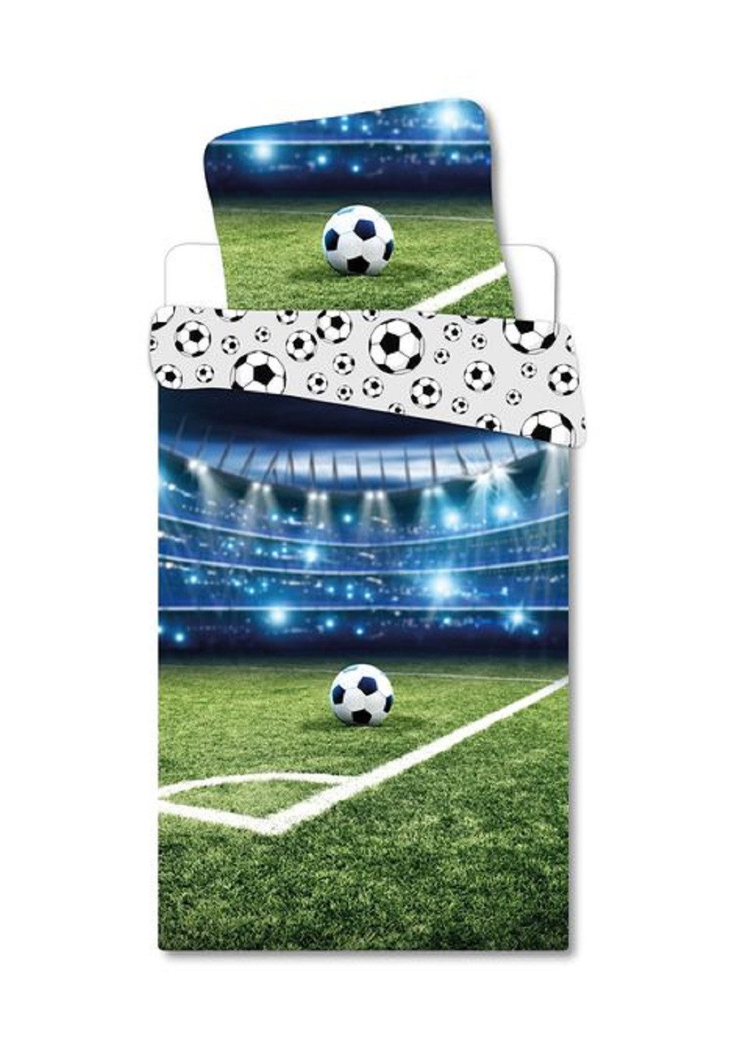 BrandMac Kinderbettwäsche Bettwäsche Fußball Stadion 135 günstig online kaufen