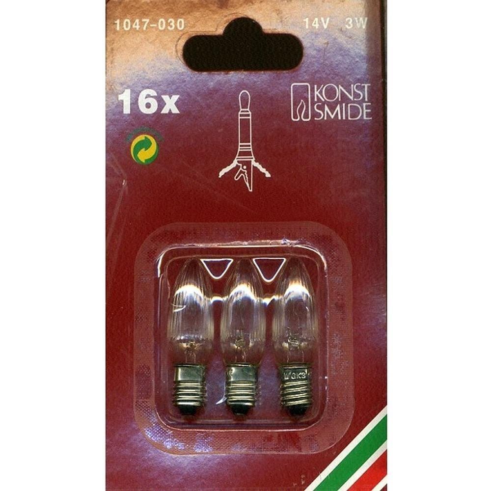 KONSTSMIDE Lichterkette 1047-030 Ersatzbirnen für 16er Lichterkette klar