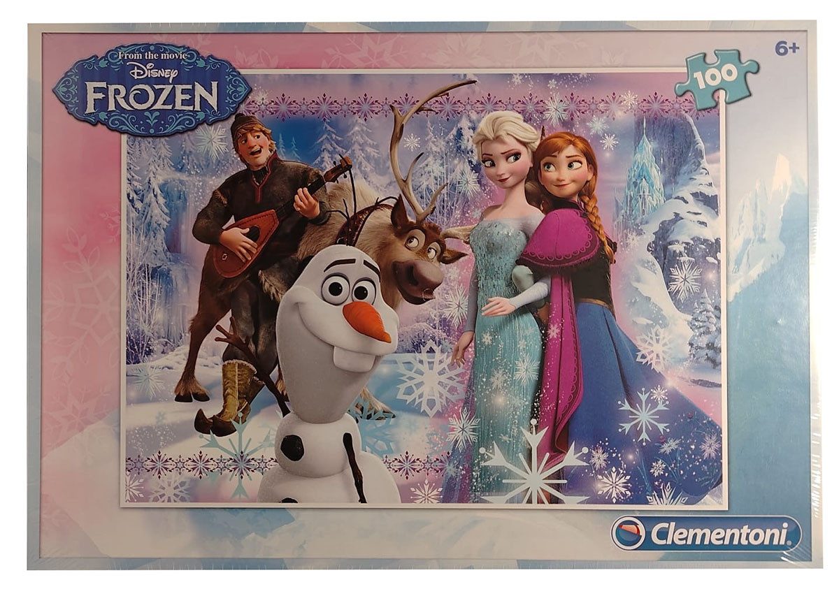 Puzzle Clementoni Disney Frozen Puzzle, 100 Teile Anna Elsa Olaf Kristoff