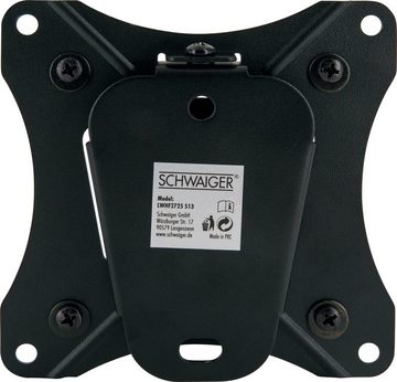 Schwaiger 719321 TV-Wandhalterung, (bis 29 Zoll, fix, bis 25kg, bis 100x100mm, schwarz)