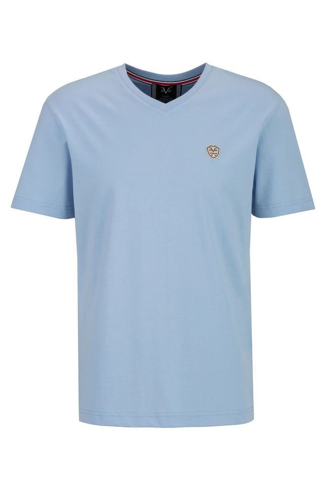 19V69 ITALIA T-Shirt – Kurzarmshirt mit Logopatch günstig online kaufen