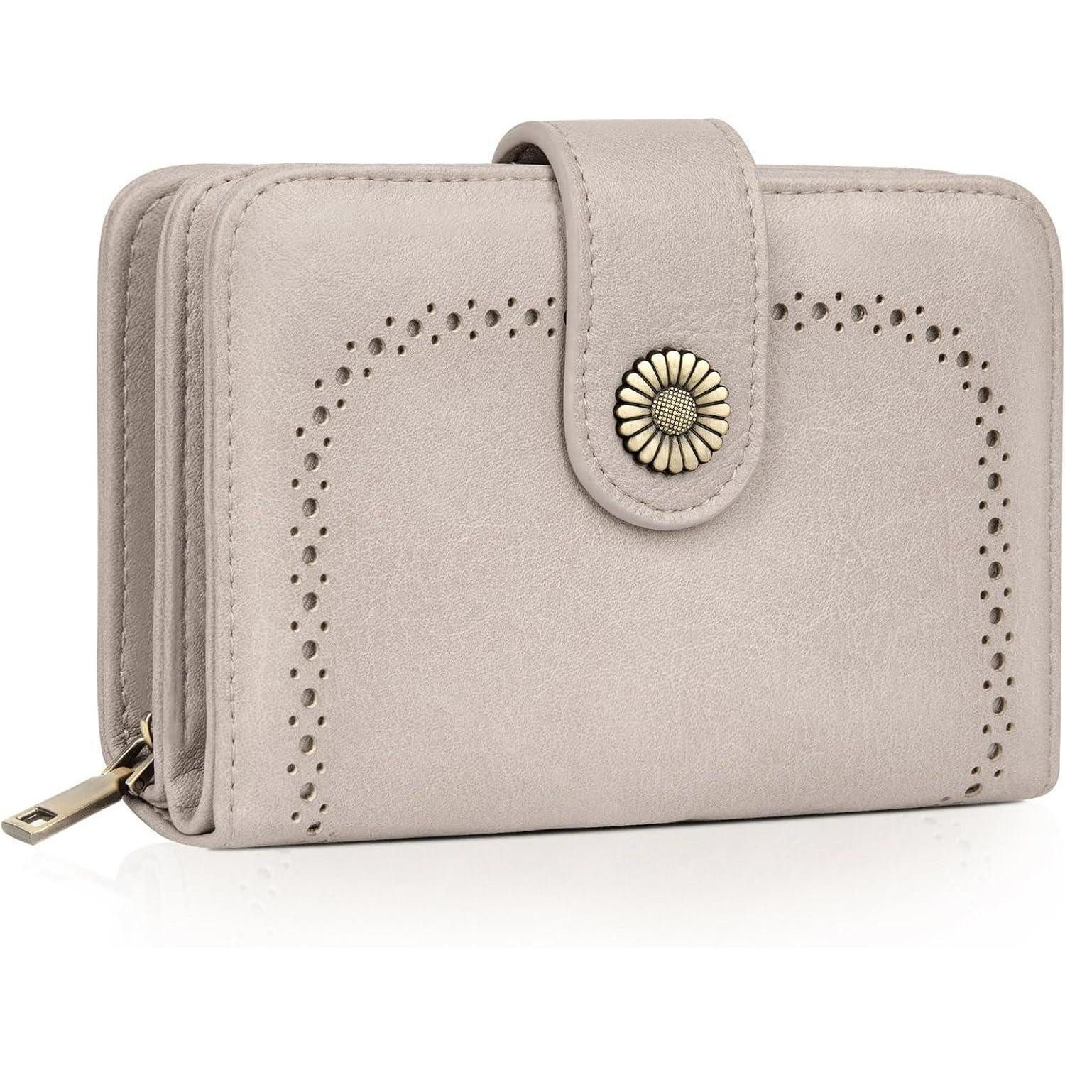 LuxusKollektion Geldbörse Großer Geldbeutel Damen Vintage RFID Leder Brieftasche mit mehreren