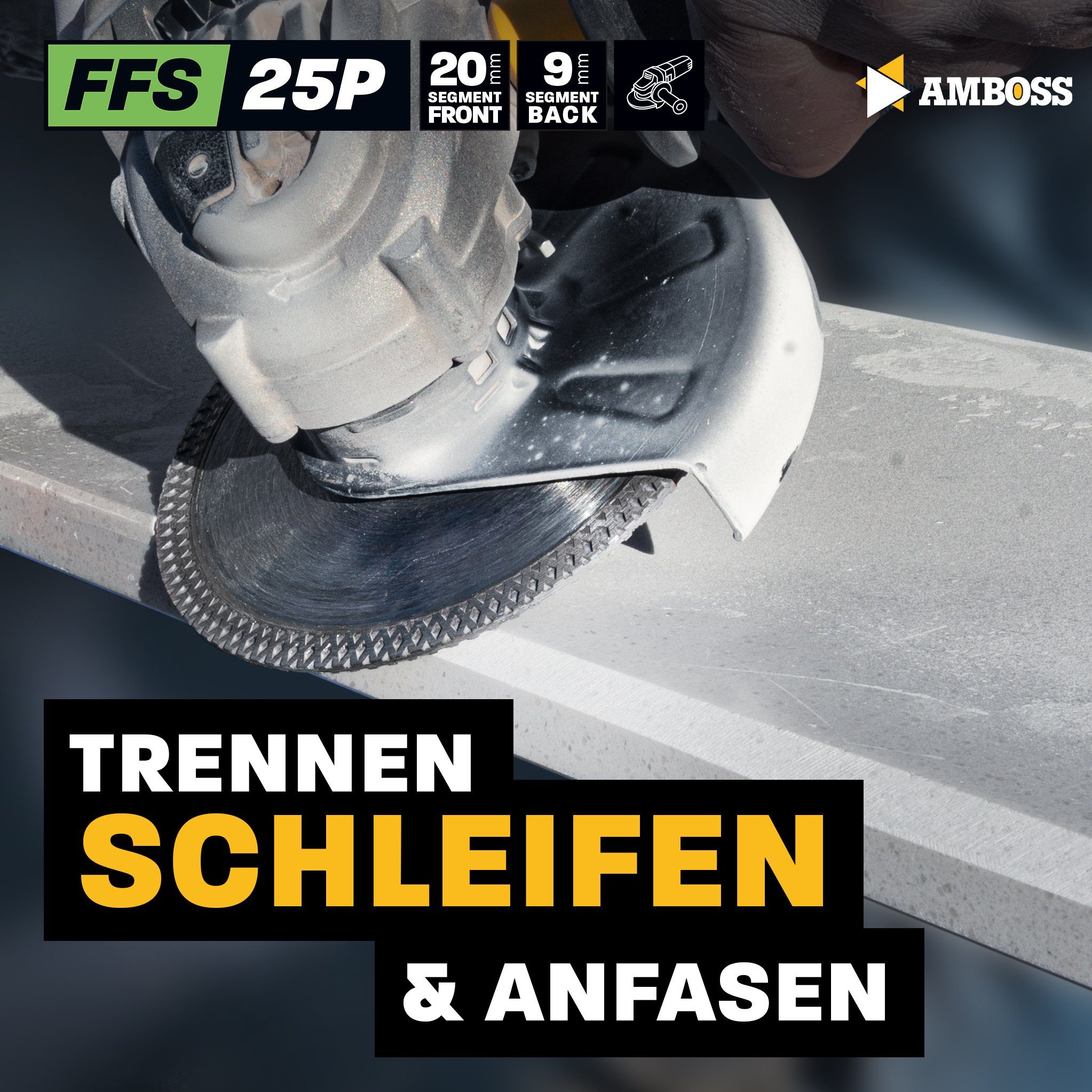 Amboss Werkzeuge Diamanttrennscheibe Amboss FFS 25P Diamant Trennscheibe 125 x 2 x 22.2