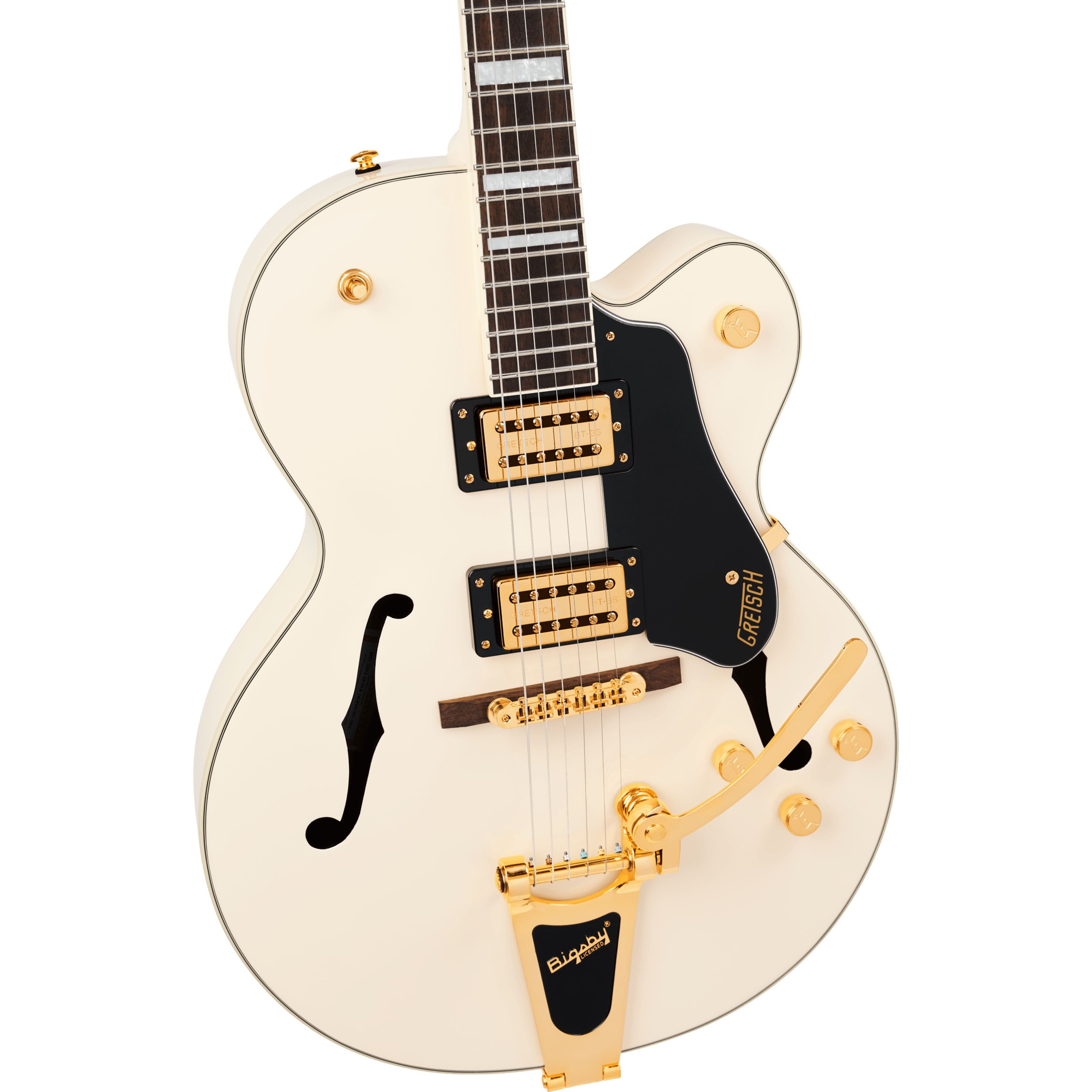 Gretsch Halbakustik-Gitarre, Halb-Akustik Gitarren, Semi Hollow-Modelle, G2420TG Streamliner Hollow Body with Bigsby Vintage White -