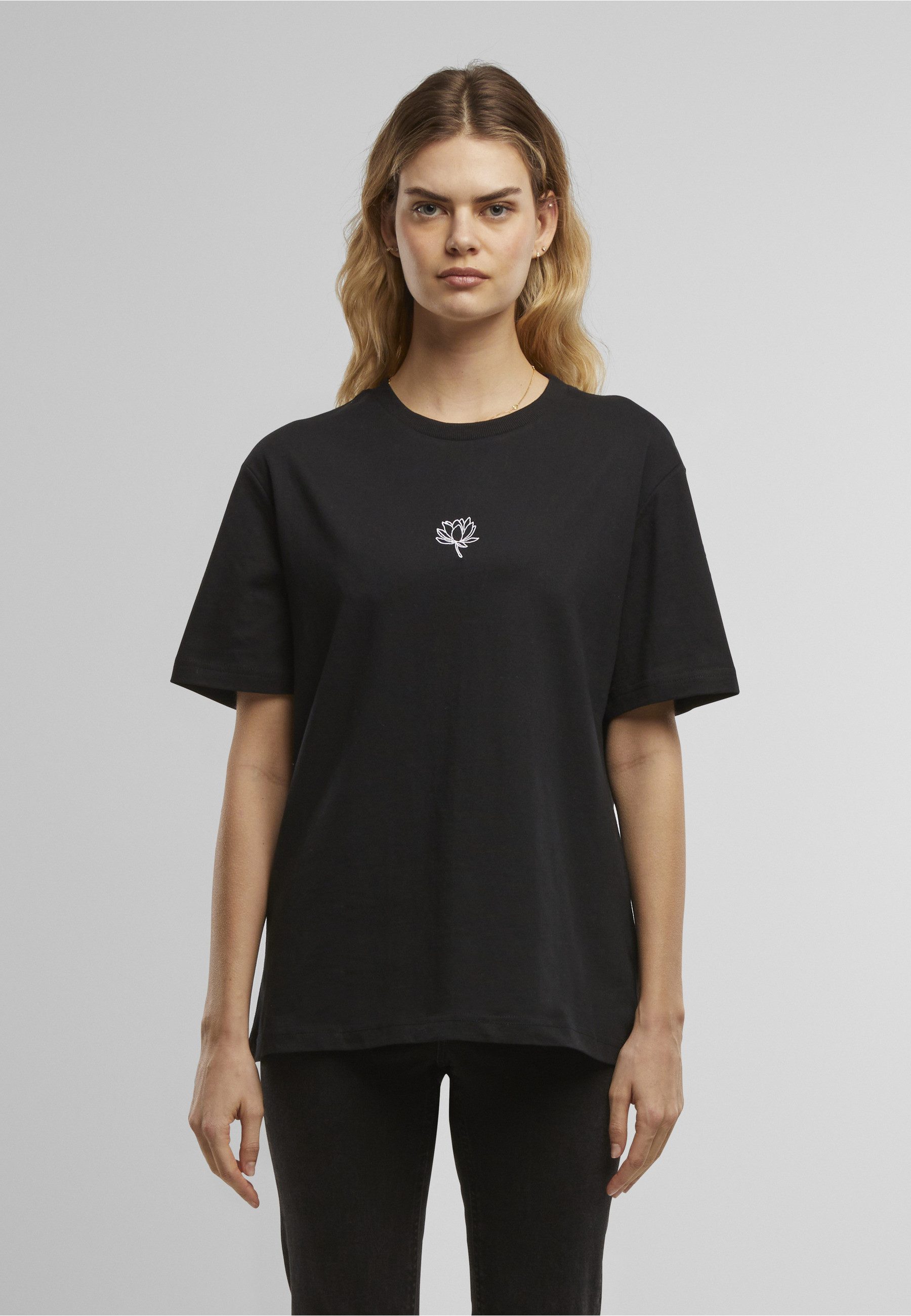 Miss Tee T-Shirt Miss Tee Lotus EMB Tee (1-tlg)