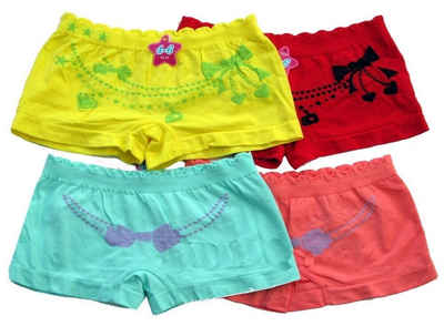 Girls Fashion Boxershorts 4 St. Panty Unterhosen, Slips, MP22