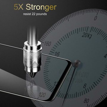 Cadorabo Schutzfolie Apple iPhone 13 PRO MAX, (3-St), 3x Vollbild Schutzglas Panzer Folie (Tempered) Display-Schutzglas