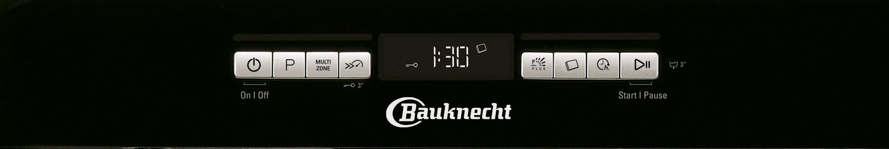 BAUKNECHT Unterbaugeschirrspüler BUO 3O41 PLT X, 14 Maßgedecke, PowerClean Hochdruckdüsen – reinigt hartnäckigste Verschmutzungen