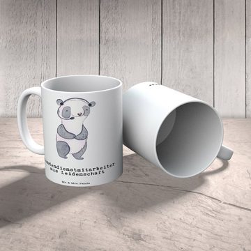 Mr. & Mrs. Panda Tasse Kundendienstmitarbeiter Leidenschaft - Weiß - Geschenk, headset, Tass, Keramik, Einzigartiges Botschaft