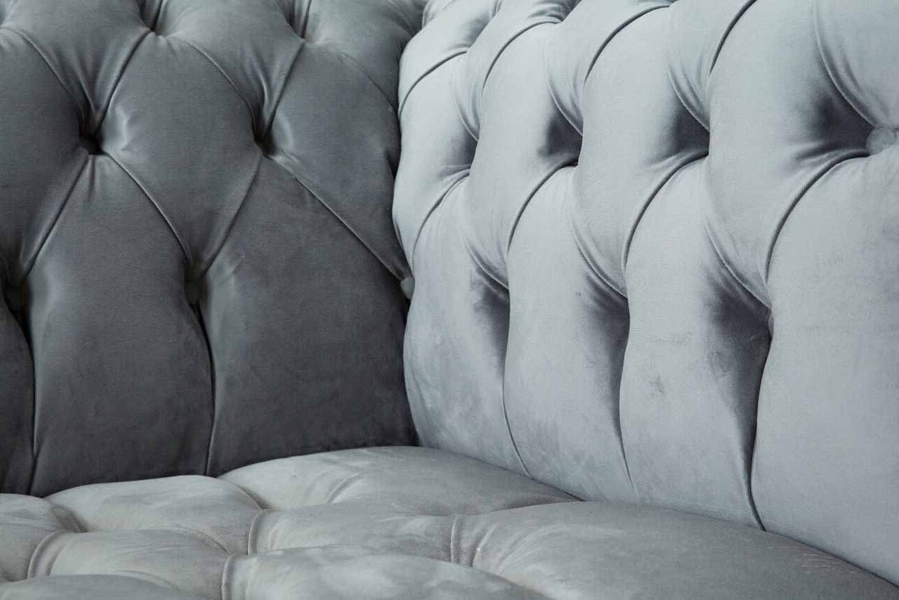 Klassisch Chesterfield-Sofa, Textil Sofas JVmoebel Chesterfield Sofa Design Wohnzimmer