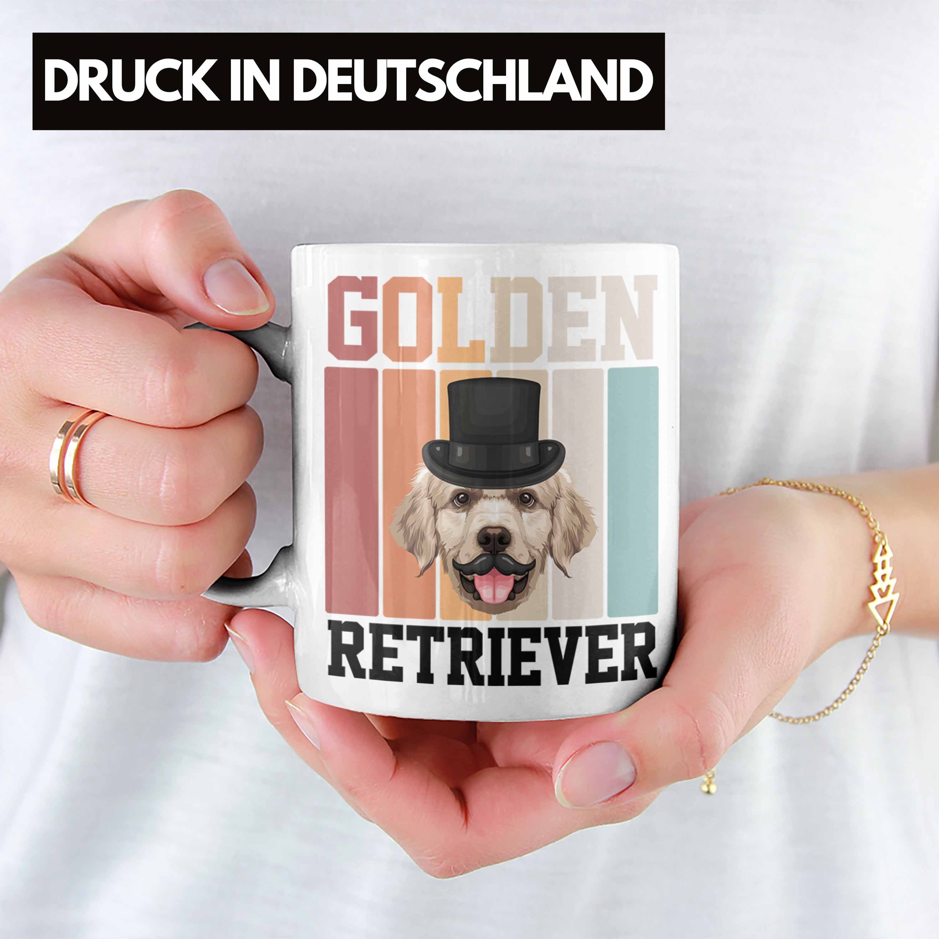 Retriever Geschenkidee Golden Trendation Besitzer Lustiger Spruch Geschenk Tasse Tasse Weiss