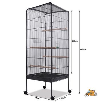 MYPETS Vogelkäfig Vogelvoliere GALACTIC CAGE XXL Vogelkäfig Vogelhaus Papageienkäfig Käfig Voliere