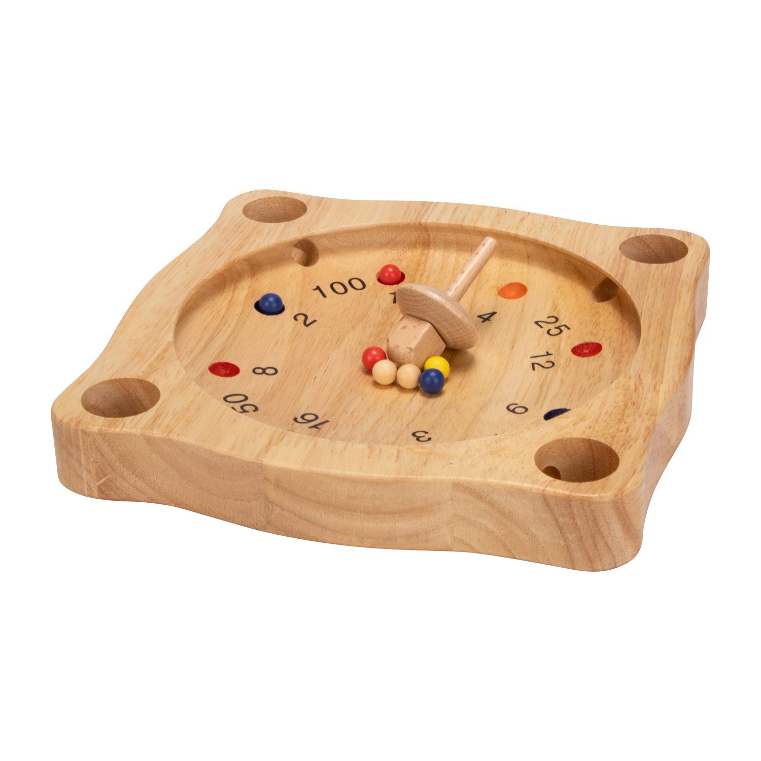 GICO Spielesammlung Tiroler Roulette aus Holz, Bauernroulette Spiel - 7958