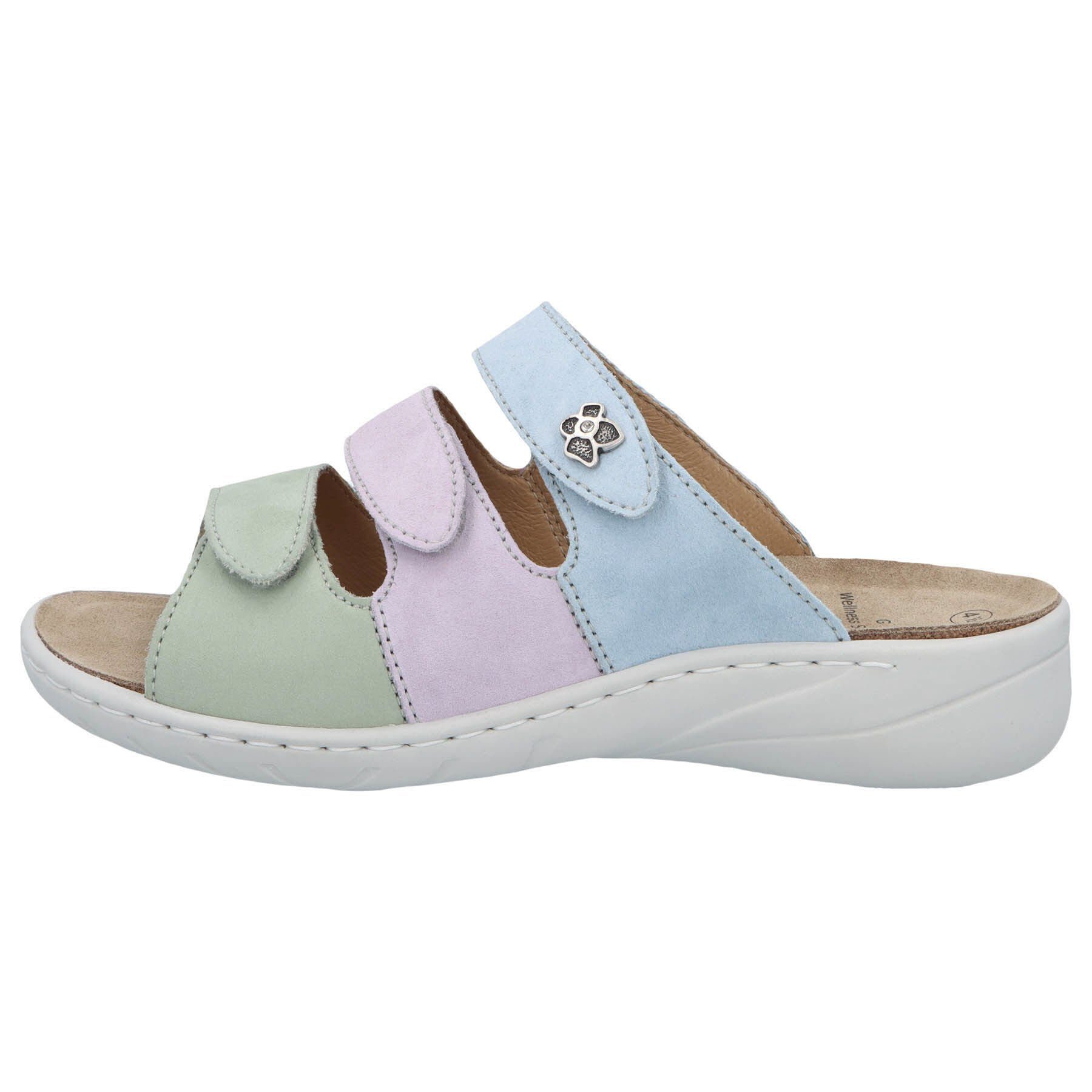 SOLIDUS Pantolette (2-tlg) Wellness Spezial-Weite jade/fairy/cielo