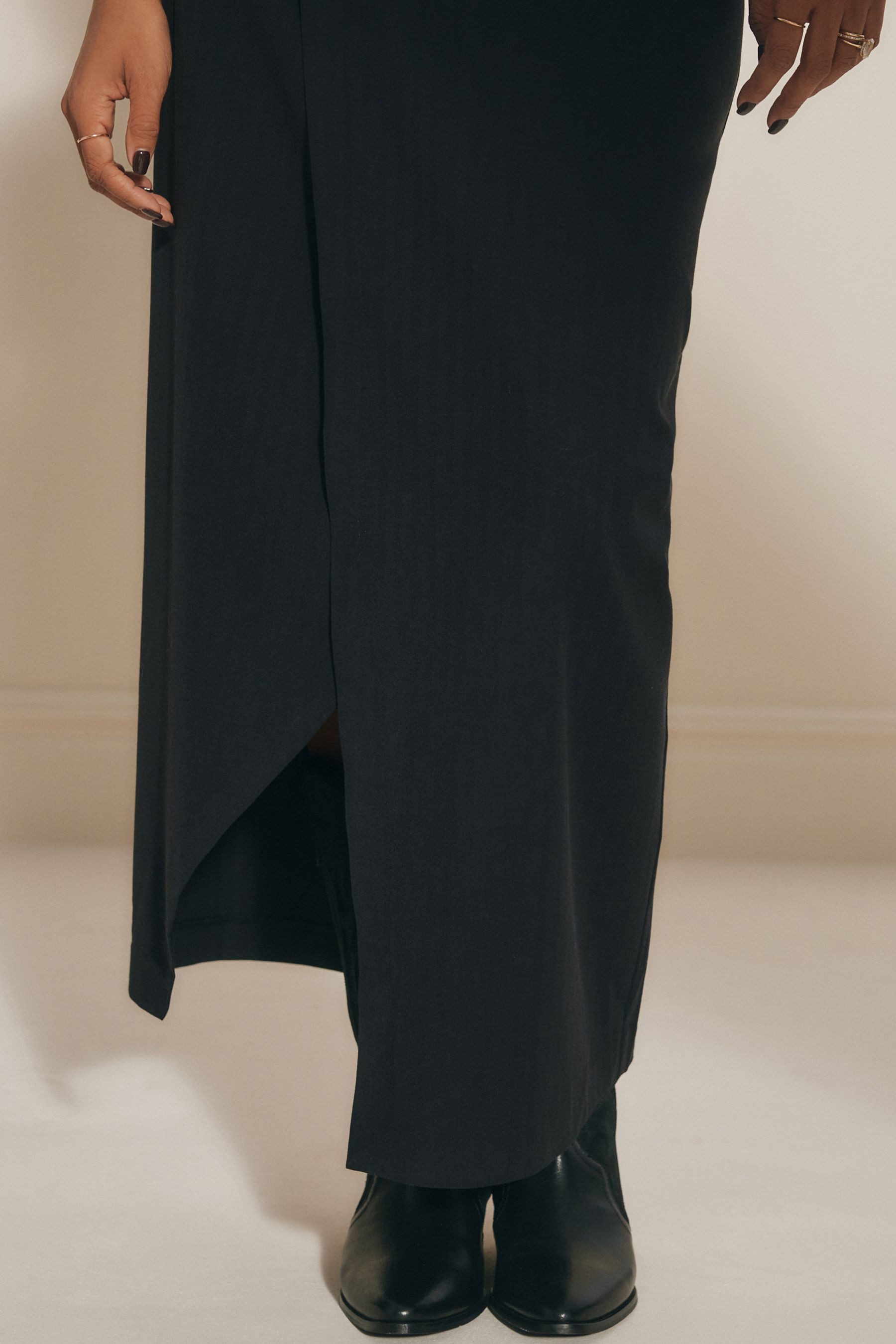 Next Maxirock Enger langer Rock mit asymmetrischer Taille (1-tlg)