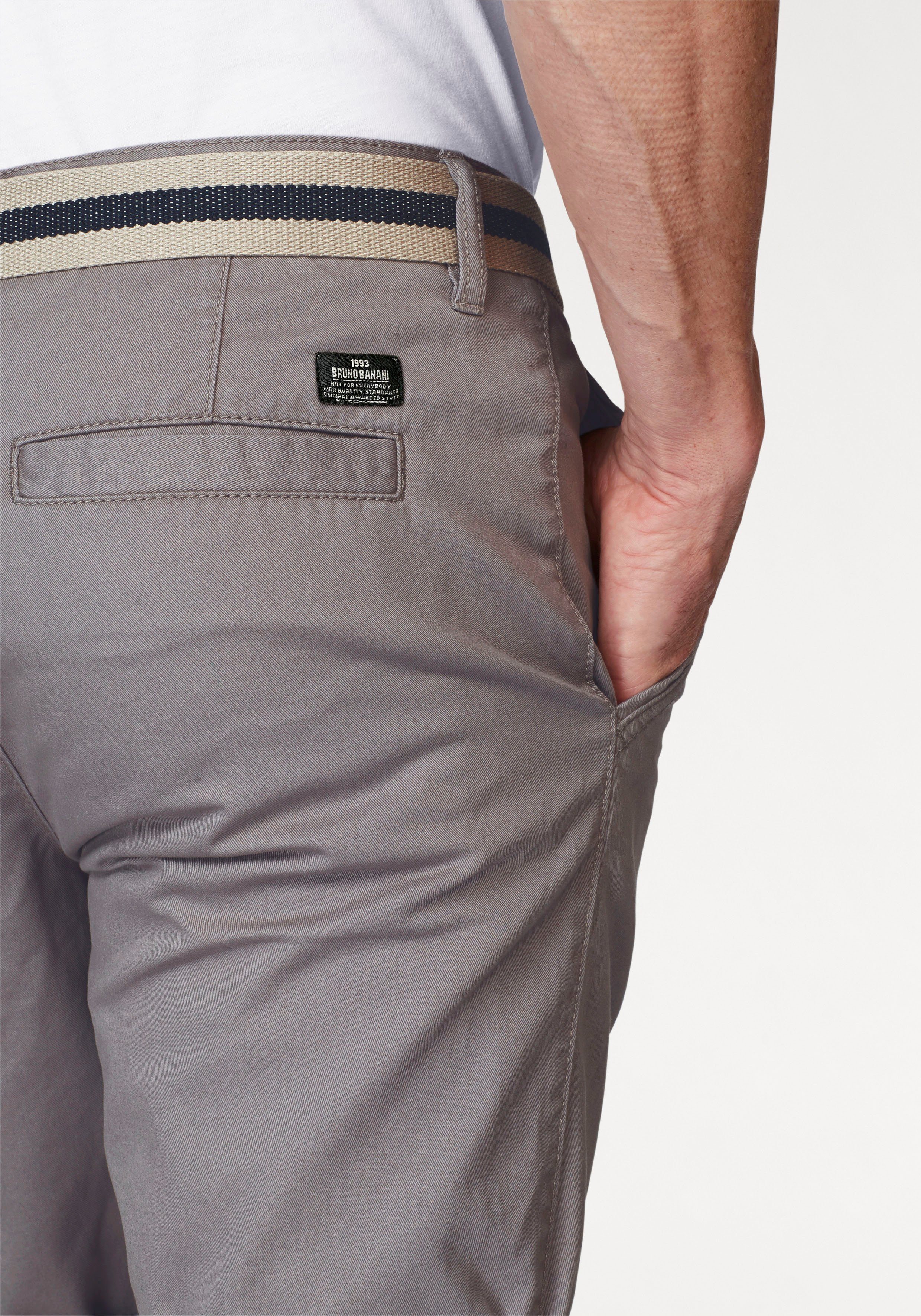 Bruno Banani Chinoshorts inklusive Gürtel