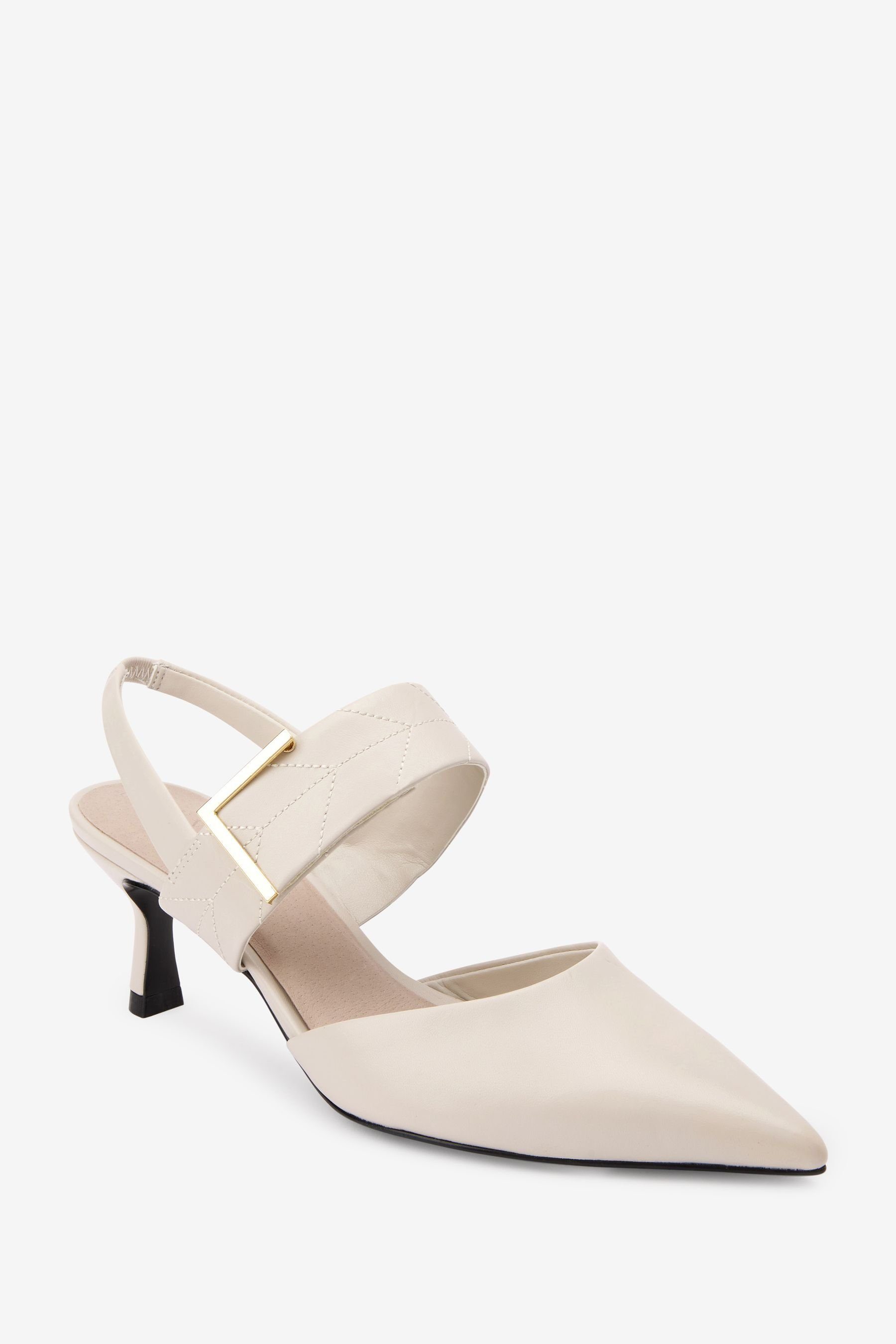 Pumps Next (1-tlg) Bone Comfort Forever mit Slingbacks Pfennigabsatz