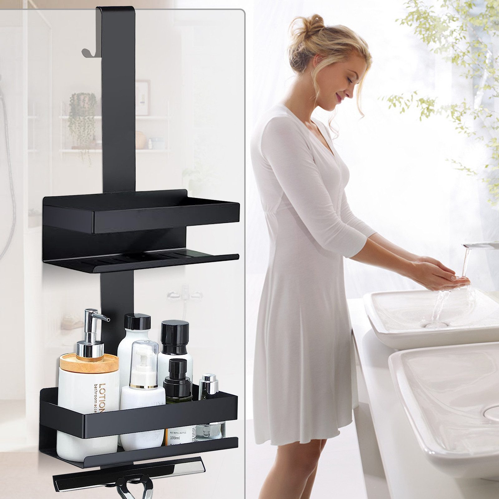 CALIYO Duschablage Duschablage zum Hängen, Duschregal aus Edelstahl SUS304 günstig online kaufen